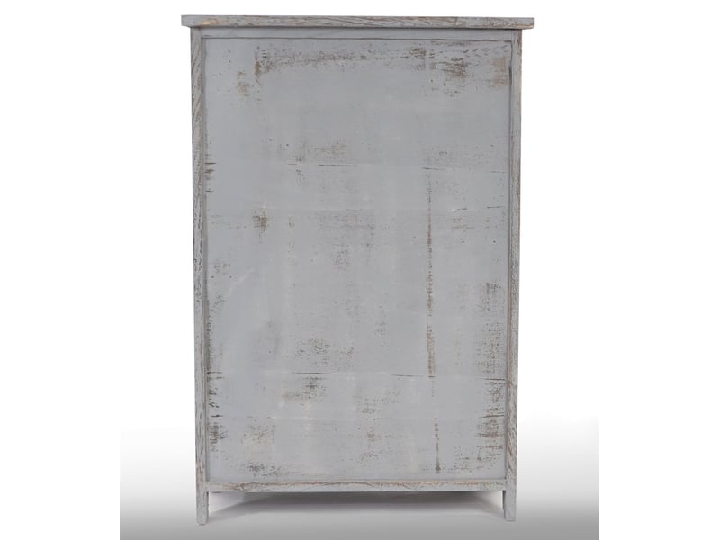  Commode, armoire, 82x55x30cm, shabby chic, vintage - gris  - Conforama D