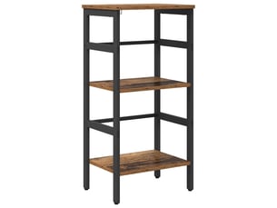 Étagère 2 niveaux, étagère de rangement 40 x 29,5 x 81 cm bois d'ingénierie shl6295