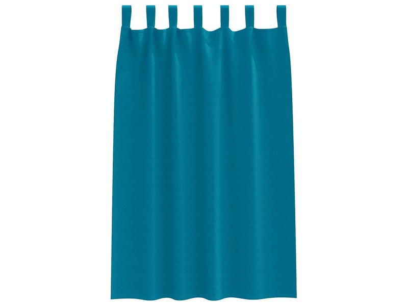  Lot de 2 rideaux occultants, rideaux black-out avec anneaux turquoise 175 x 140 cm cf44798  - Conforama D