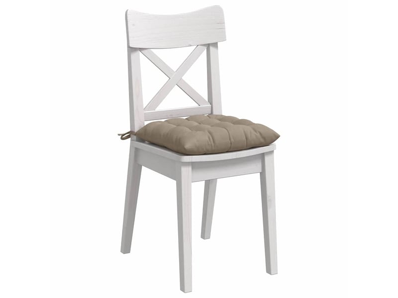  Lot de 4 coussins de siège, coussins décoratifs microfibre taupe 40 x 40 x 6 cm cf59947  - Conforama C
