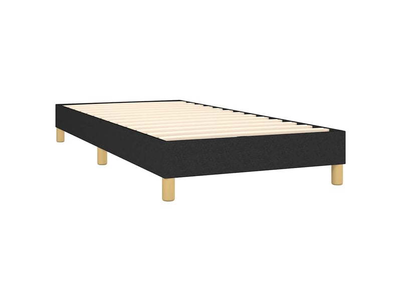  Lit simple- lit adulte -  cadre de lit à lattes noir 100x200 cm tissu  - Conforama C