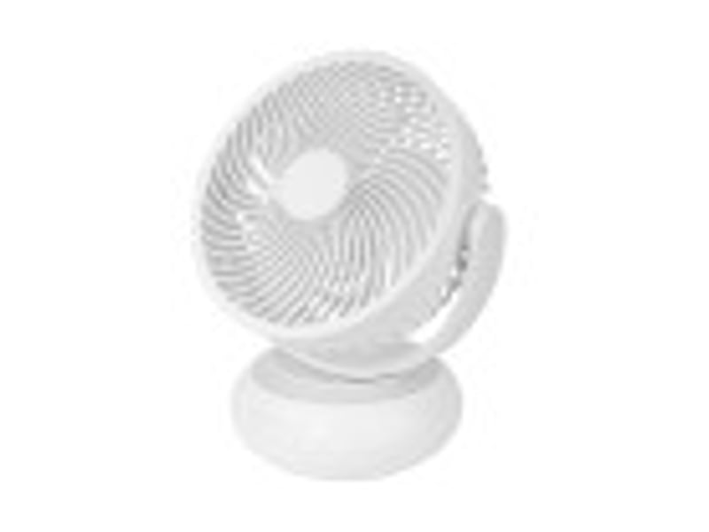  Ventilateur de table rechargeable fabrilamp bengali 5 w 3 vitesses blanc 241971001 - Conforama B
