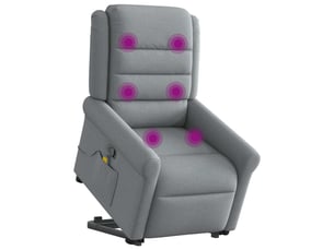 Fauteuil fixe  <strong></strong> Tissu argenté