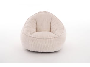 Fauteuil poire enfant 69x72x51 cm souple beige