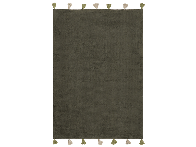 Tapis enfant kodinhi vert foncé 140 x 200 cm coton - Conforama A