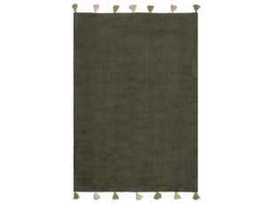 Tapis enfant kodinhi vert foncé 140 x 200 cm coton