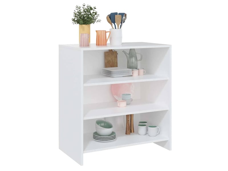  Buffet - bahut - meuble de rangement blanc 70x40,5x75 cm bois d'ingénierie  - Conforama D