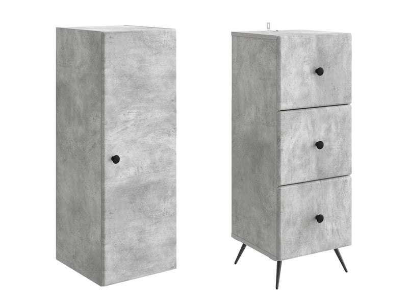 Ensemble de meubles 2 pcs, rangement de salon 34,5x34,5x90 cm bois d'ingénierie shl8169 - Conforama D