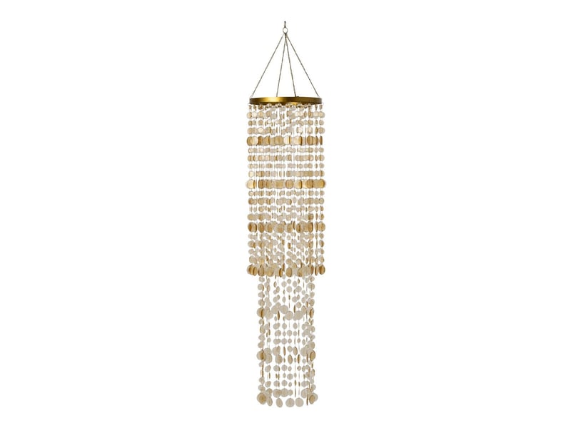  Abat-jour suspension perles tycho 125cm doré  - Conforama A