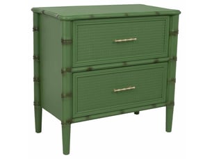 Table de chevet en bois vert 71x39x68 cm h