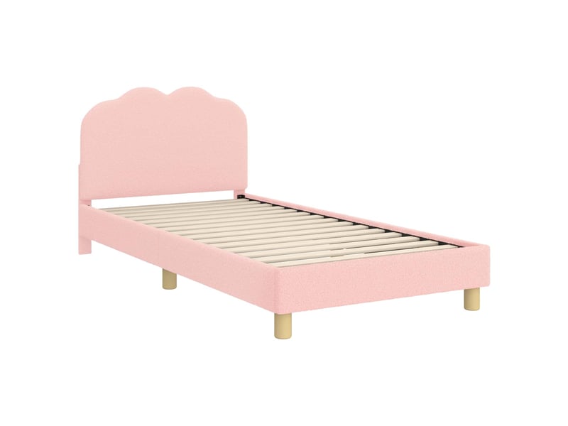 Cadre de lit pour enfants - lit jeune avec tête de lit rose 80 x 200 cm - Conforama A