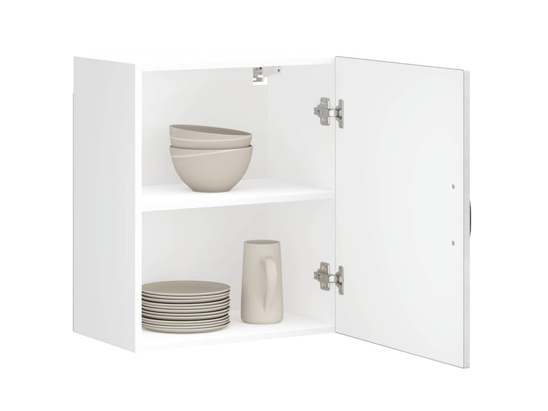  Meuble de rangement, armoire murale de cuisine kalmar en bois d'ingénierie gris béton  - Conforama D