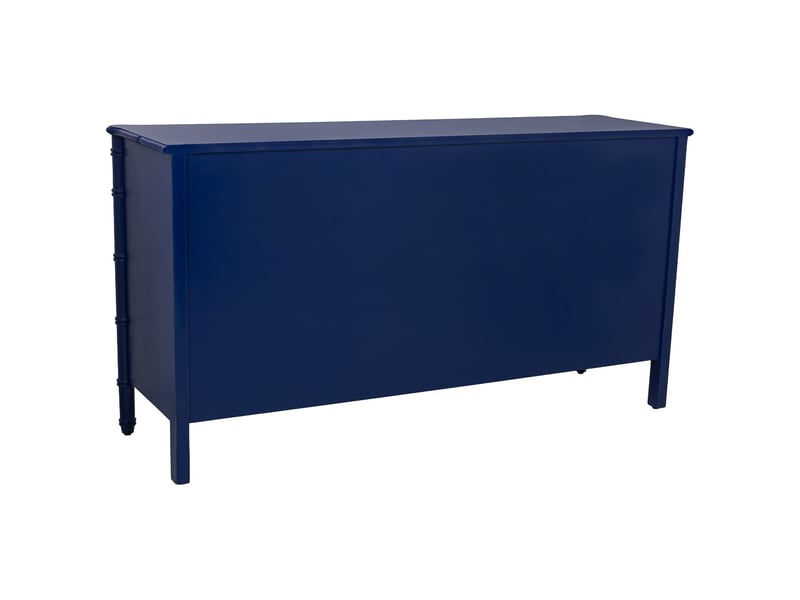  Buffet en bois bleu 155x45x81 cm h  - Conforama D