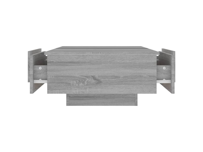  Table basse rectangulaire | table de salon sonoma gris 90x60x31 cm bois d'ingénierie  - Conforama E