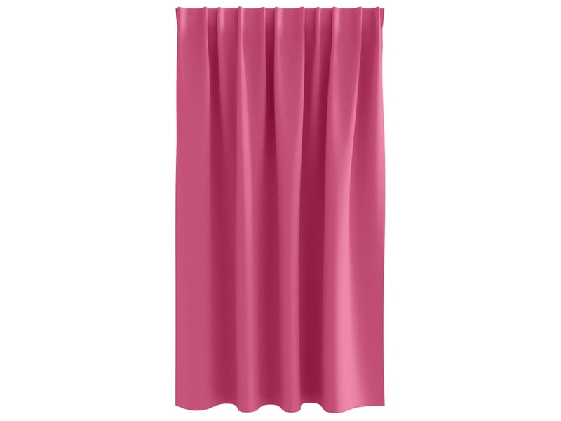 Lot de 2 rideaux occultants, rideaux black-out avec anneaux rose vif 140 x 140 cm cf44756 - Conforama D