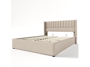 Lit coffre 160x200 cm HAUSS SPOLE coloris beige