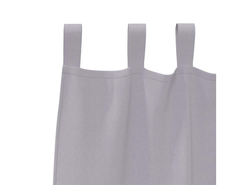  Lot de 2 rideaux occultants, rideaux black-out avec anneaux gris métal 175 x 140 cm cf44650  - Conforama E