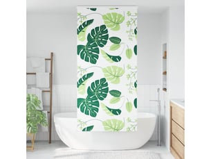 Store enrouleur de douche, store à rouleau avec cassette largeur du tissu 106 cm cf45074