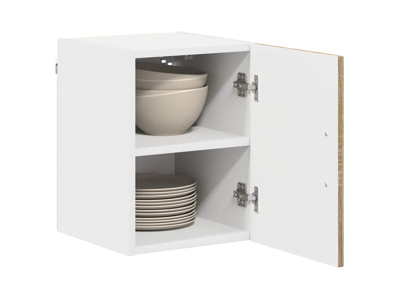  Meuble mural de cuisine | armoire de cuisine 2 pcs chêne sonoma shl5083  - Conforama C