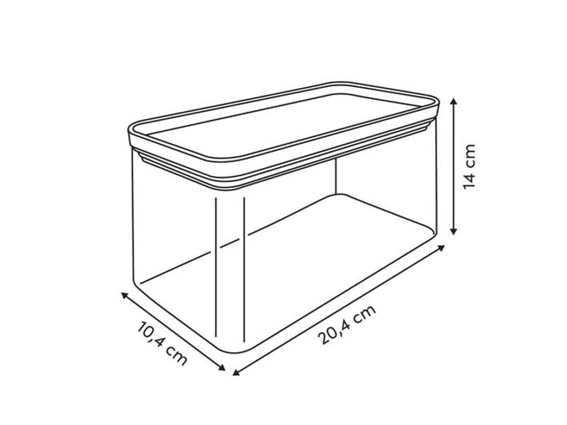  Boîte de conservation rectangulaire avec couvercle en bambou eske 2l transparent ESKE BAMBOU - Conforama C