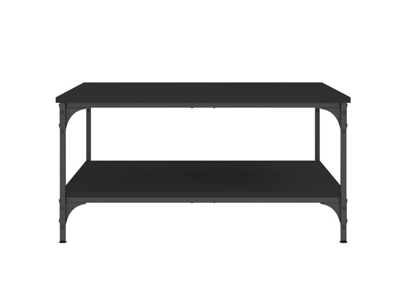  Table de chevet - table basse noir 80x80x40 cm bois d'ingénierie  - Conforama D