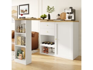 Bar coloris blanc <strong></strong> <strong></strong> - 105 cm