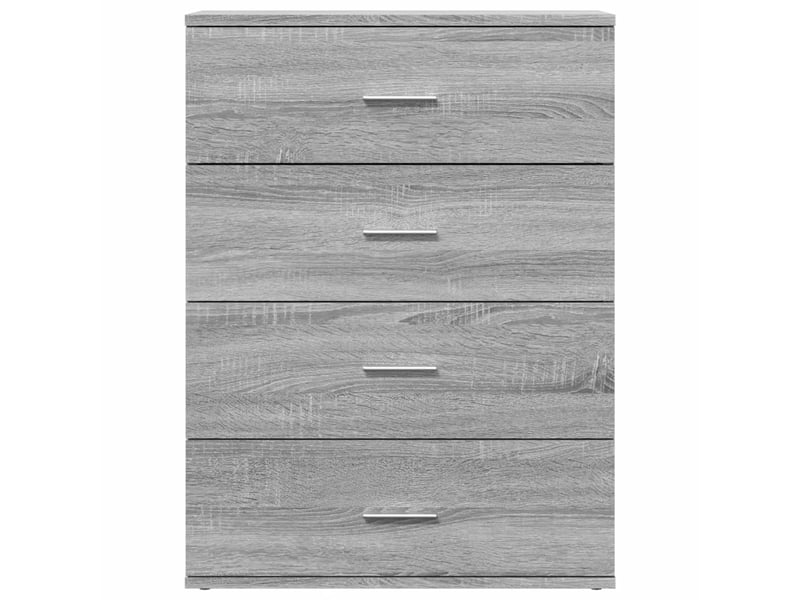  Buffets 2 pcs - bahut - meuble de rangement sonoma gris 60x39x80 cm bois d'ingénierie  - Conforama E