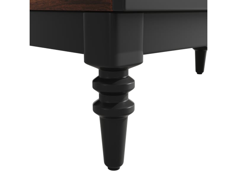 Armoire haute à arc autoportante – rangement cuisine et salon, vitrine à portes vitrées, grain de bois, 2 armoires - Conforama D