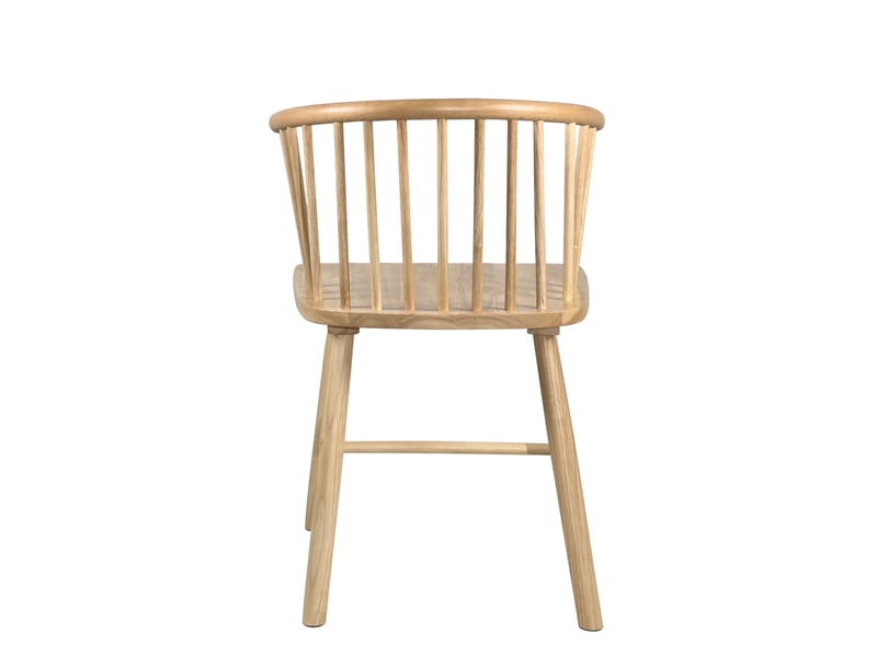  Chaise bistrot mino style windsor en bois massif finition claire avec dossier à barreaux 436-MINO - Conforama E