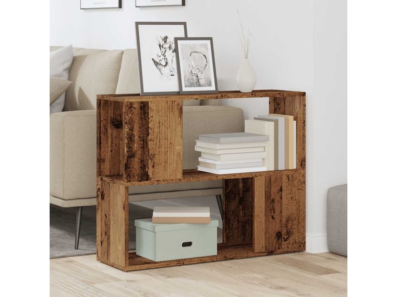  Bibliothèque vieux bois 80x24x63 cm  - Conforama C