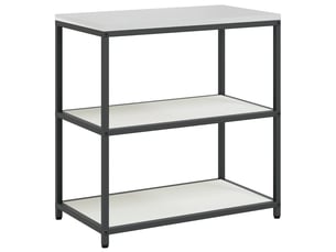 Étagère de cuisine, étagère de rangement hattem blanc 90x50x92cm acier