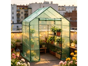 Serre de jardin durable, protection des plantes, serre à tomates avec porte zippée