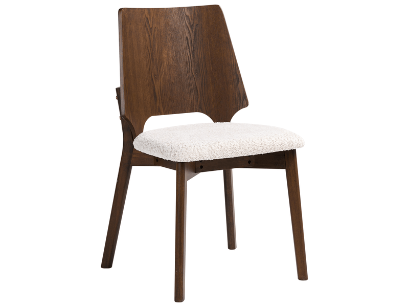 Lot de 2 chaises de salle à manger abee marronbeige  - Conforama E