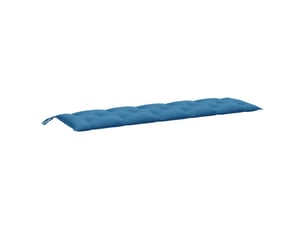 Coussin de banc de jardin, coussin d'assise bleu mélangé 180x50x7 cm tissu cf52695