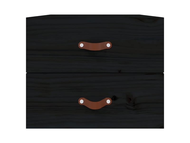  Table de chevet - cabinet de chevet - table de nuit murale noir 50x36x40 cm  - Conforama E