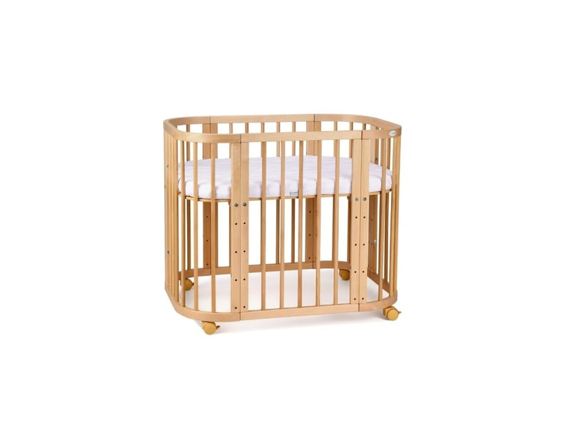 Lit bébé évolutif 5 en 1 - bois naturel waldin W5-N - Conforama C