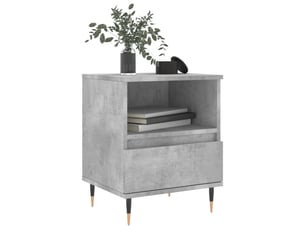Table de chevet - cabinet de chevet - table de nuit gris béton 40x35x50 cm bois d’ingénierie