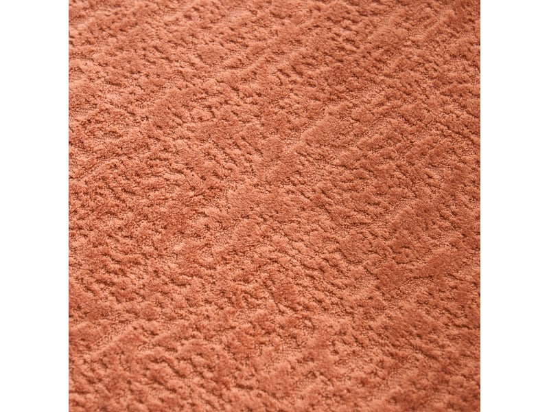  Canapé 2 places incurvé en chenille corail, mousse compressée 30d, 3 coussins, 153 cm, petit espace  - Conforama E