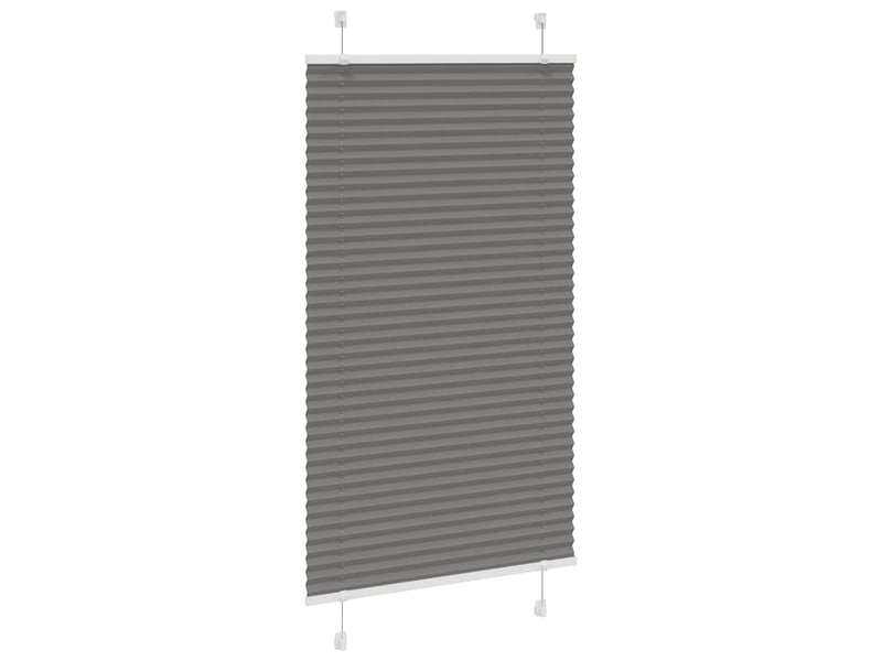 Store plissé, store de fenêtre anthracite 75x100 cm largeur du tissu 74,4 cm cf46708 - Conforama C