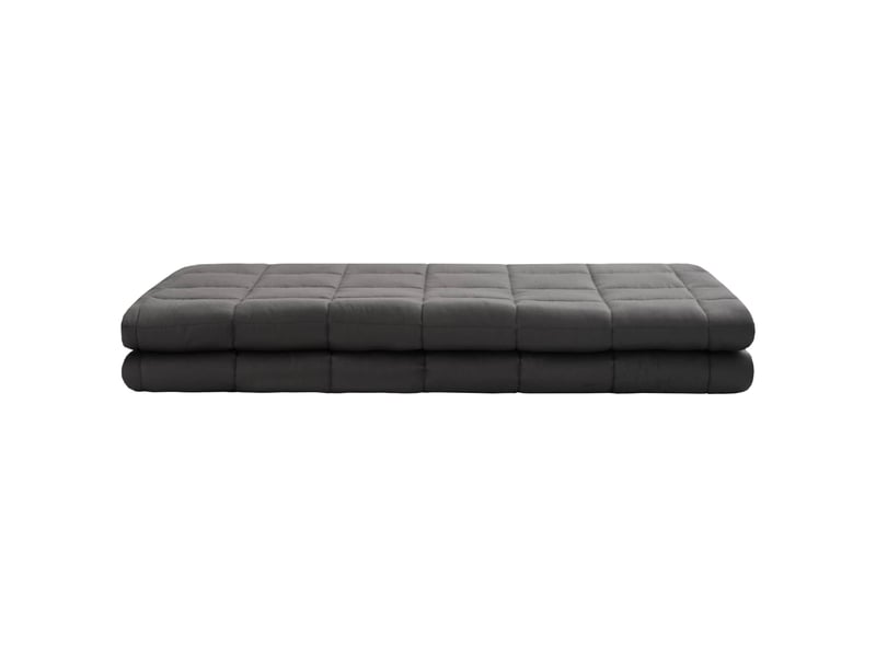  Couverture lestée adulte, couverture pondérée anthracite 200x200 cm 13 kg shl81480  - Conforama C