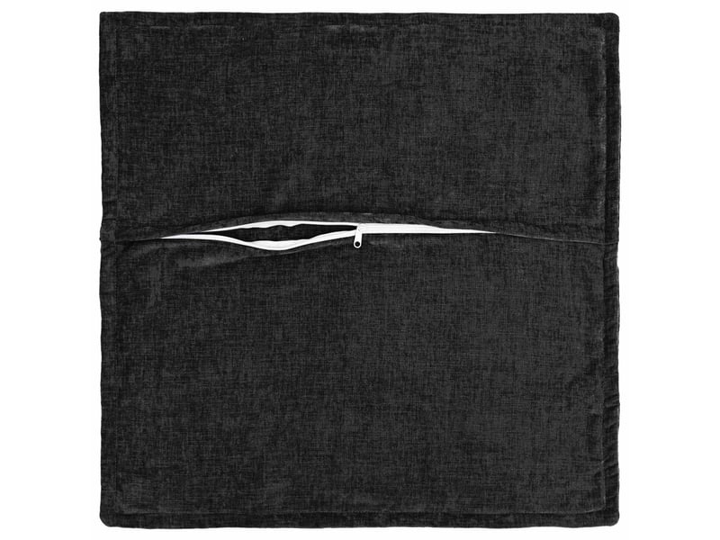  Lot de 2 housses de coussin houten anthracite 60 x 60 cm cf49276  - Conforama D
