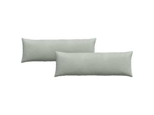 Lot de 2 coussins de canapé, coussins décoratifs gris clair 120 x 40 cm cf59058