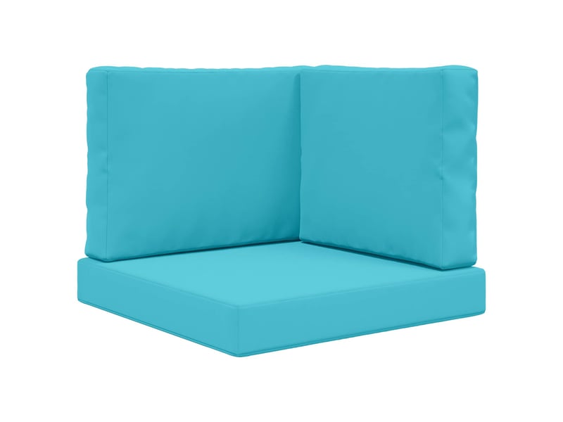  Coussin de canapé d'extérieur, coussin de chaise polyester turquoise 60 x 60 cm cf54175  - Conforama A
