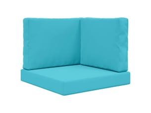 Coussin de canapé d'extérieur, coussin de chaise polyester turquoise 60 x 60 cm cf54175