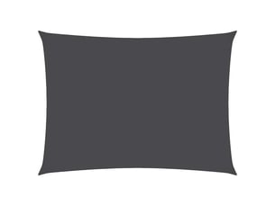 Voile de parasol - voile d'ombrage tissu oxford rectangulaire 3x5 m anthracite