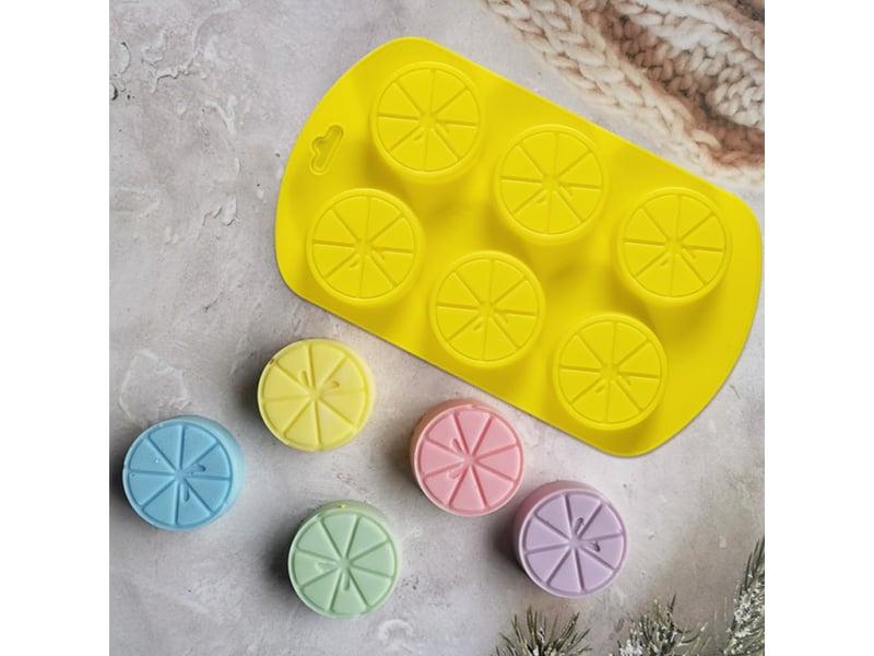 Moule en silicone en forme de fruit – 4 paquets, 6 cavités citron 3d, ustensiles de cuisson antiadhésifs de qualité alimentaire pour savon, glaçons, b - Conforama D