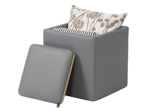 Pouf / repose pied MAISENTIEL  gris