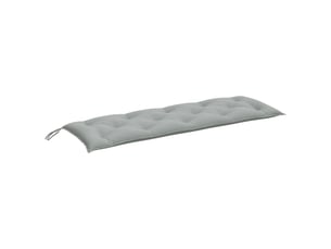 Coussin de banc de jardin, coussin d'assise gris clair mélangé 150x50x7 cm tissu cf52735