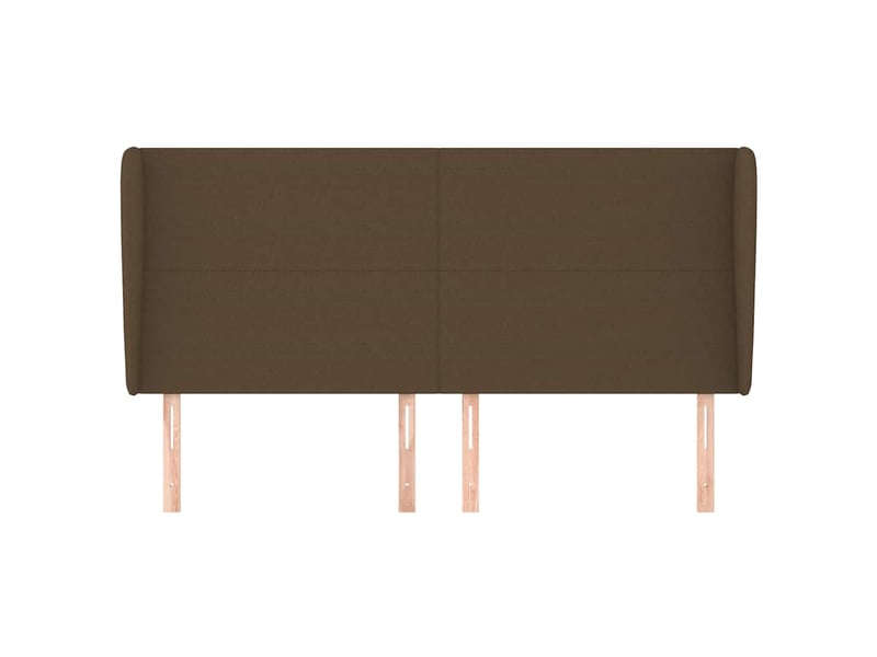  Tête de lit, décoration murale avec oreilles marron foncé 163x23x118128 cm tissu shl64495  - Conforama C