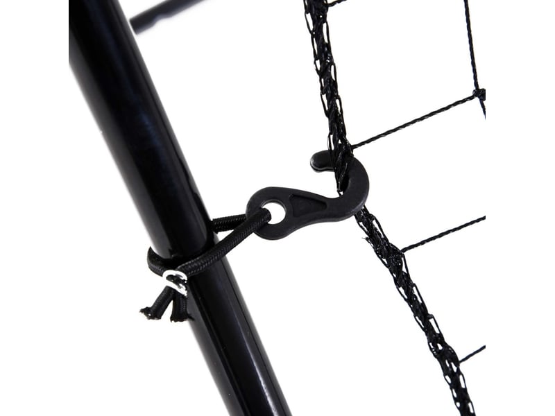 Filet de rebond de baseball 123x90x174 cm résistant aux intempéries métal noir  - Conforama C